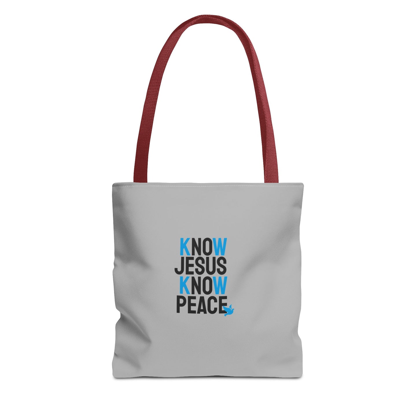 Know Jesus Know Peace Tote Bag