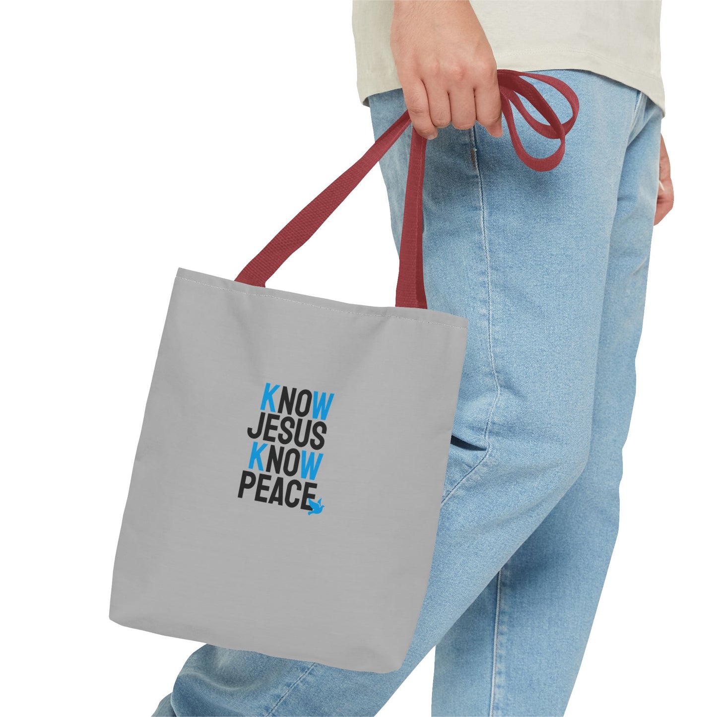 Know Jesus Know Peace Tote Bag