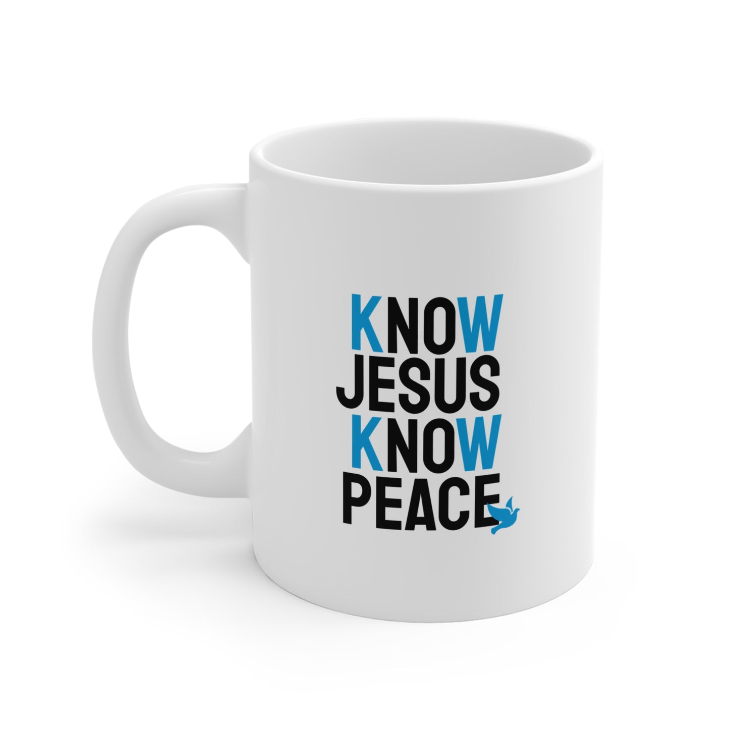 Know Jesus Know Peace Coffee Mug