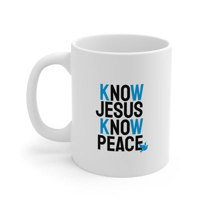 Know Jesus Know Peace Coffee Mug