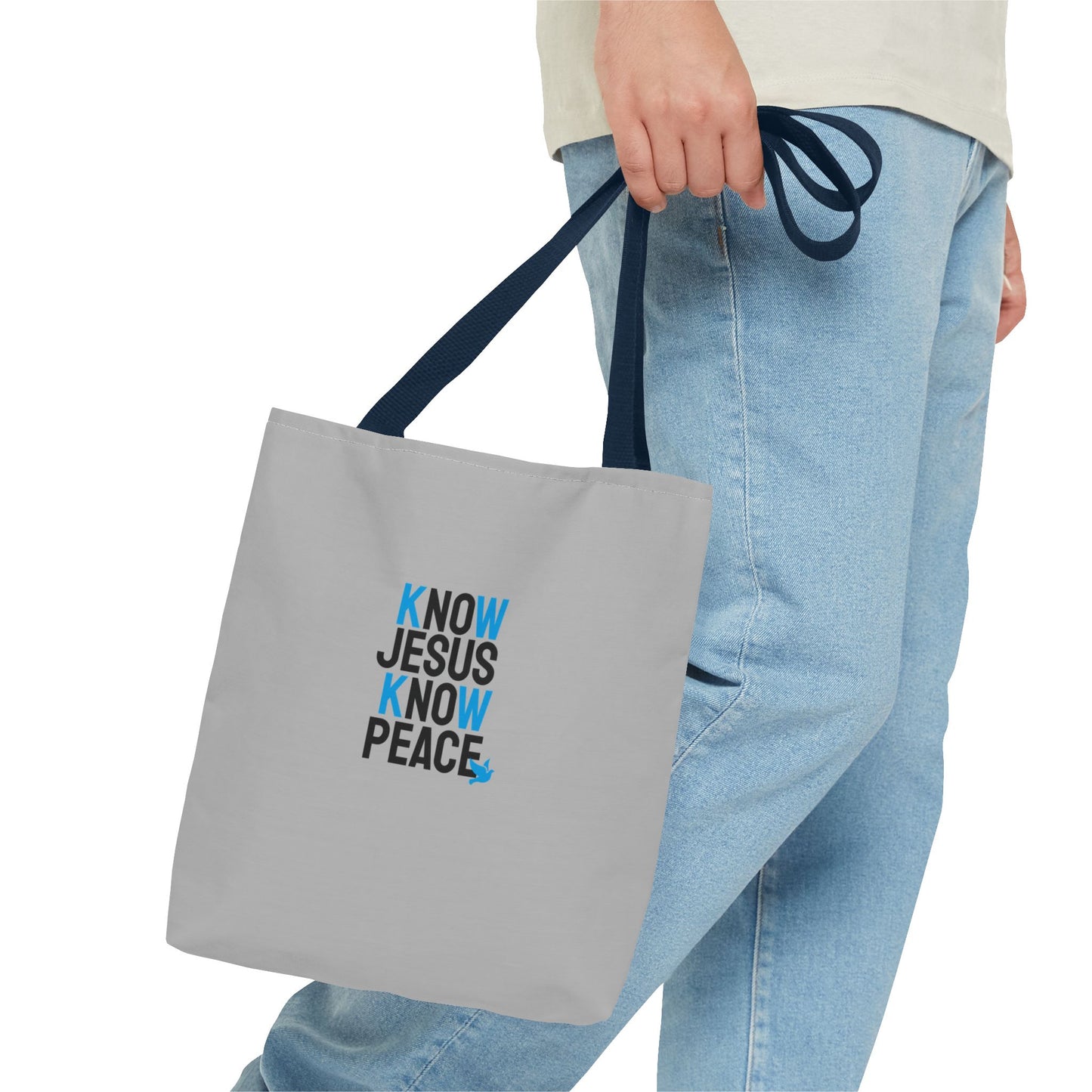 Know Jesus Know Peace Tote Bag