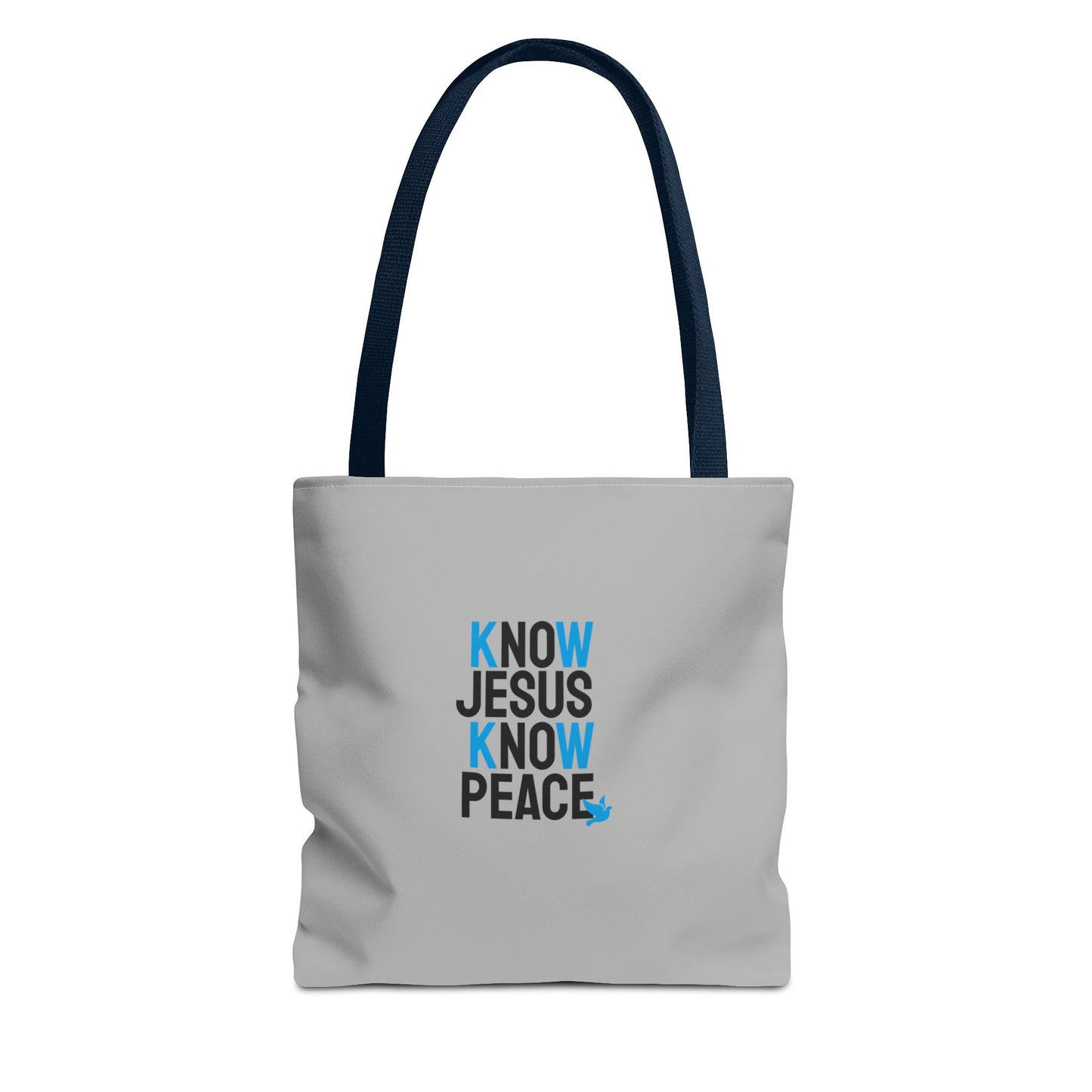 Know Jesus Know Peace Tote Bag