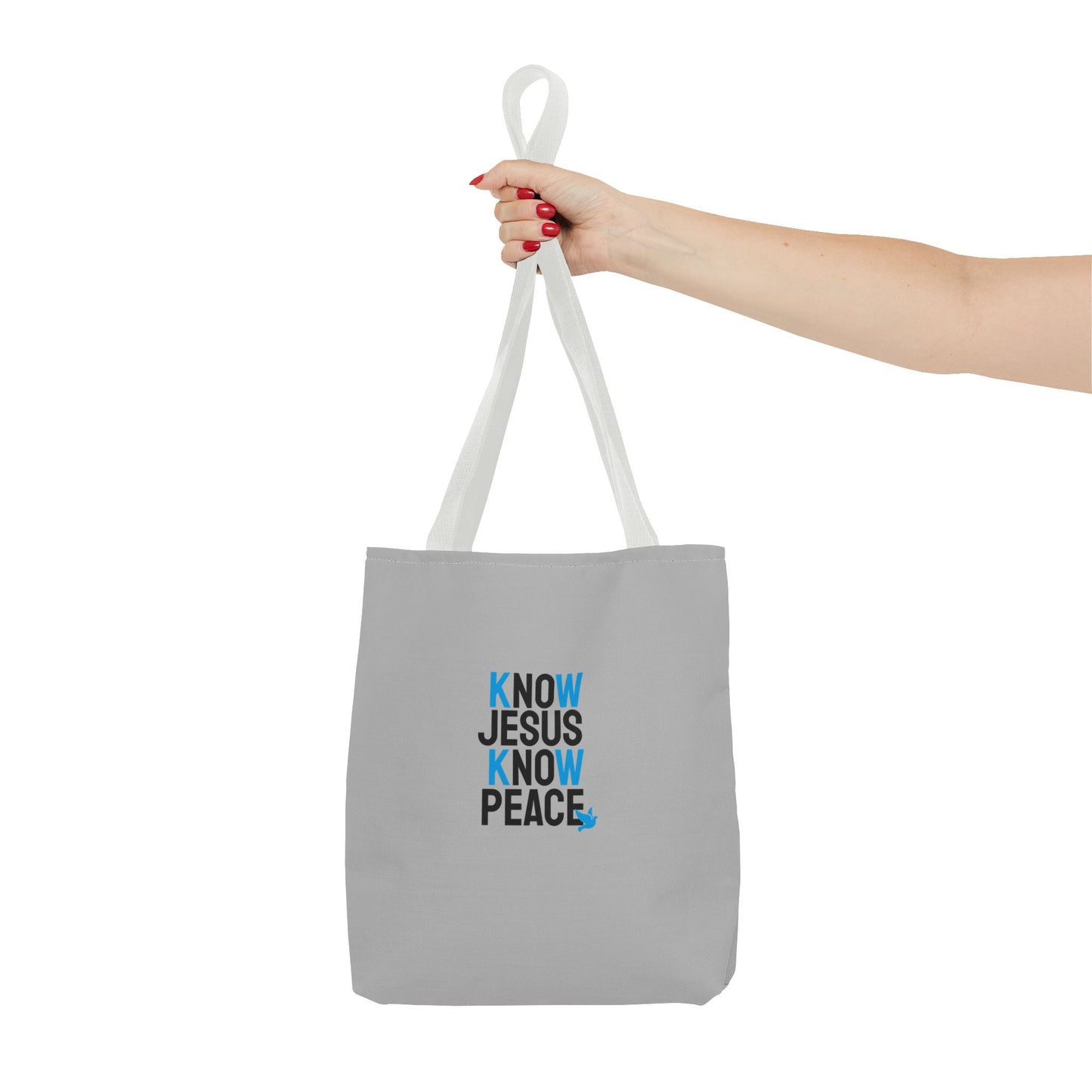 Know Jesus Know Peace Tote Bag