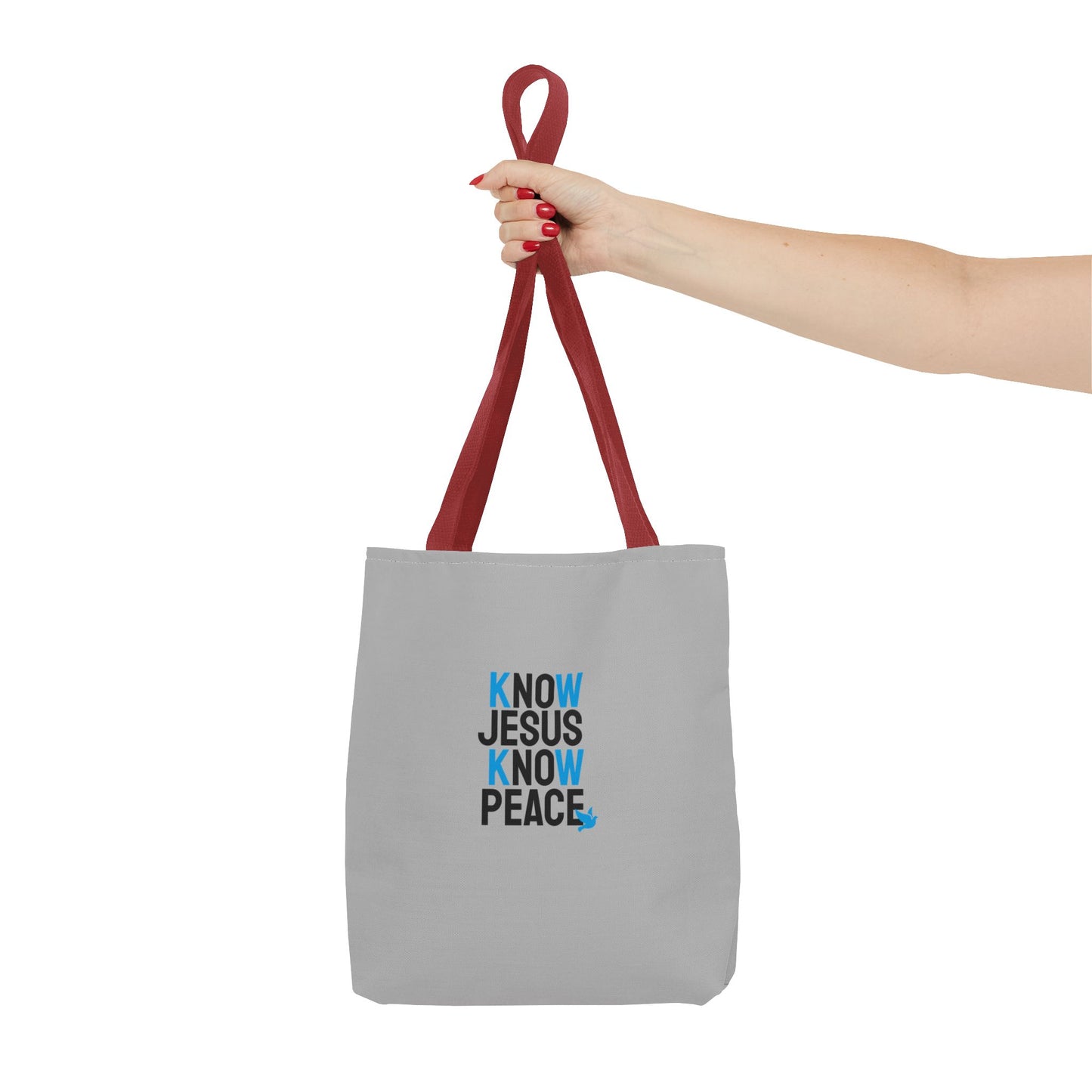 Know Jesus Know Peace Tote Bag